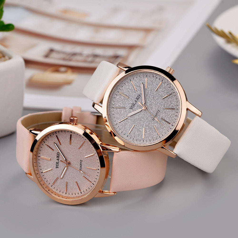 Women's Watches Top Brand Fashion Womens Ladies Simple Watches Zegarek Damsk iLeather Analog Quartz Wrist Watch clock saat Gift