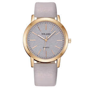 Women's Watches Top Brand Fashion Womens Ladies Simple Watches Zegarek Damsk iLeather Analog Quartz Wrist Watch clock saat Gift