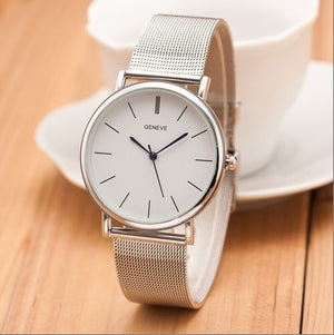 2018 Luxury Women Metal Mesh Watch Simplicity Classic Wrist Fashion Casual Quartz High Quality Women's Watches Relogio Masculino