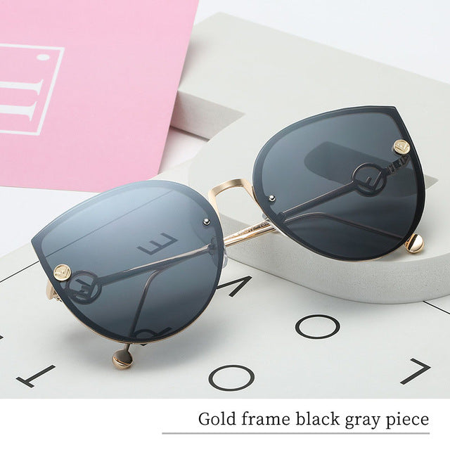 Cat Eye Sunglasses Driver Goggles Fashion Big Box Women Sunglasses Women's Ocean Glasses Sunglasses Sexy Women Fashion