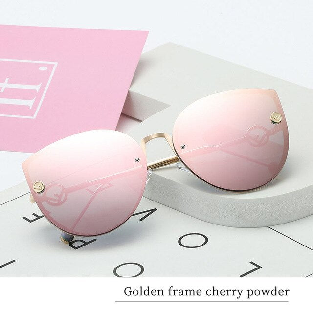 Cat Eye Sunglasses Driver Goggles Fashion Big Box Women Sunglasses Women's Ocean Glasses Sunglasses Sexy Women Fashion