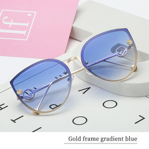 Cat Eye Sunglasses Driver Goggles Fashion Big Box Women Sunglasses Women's Ocean Glasses Sunglasses Sexy Women Fashion