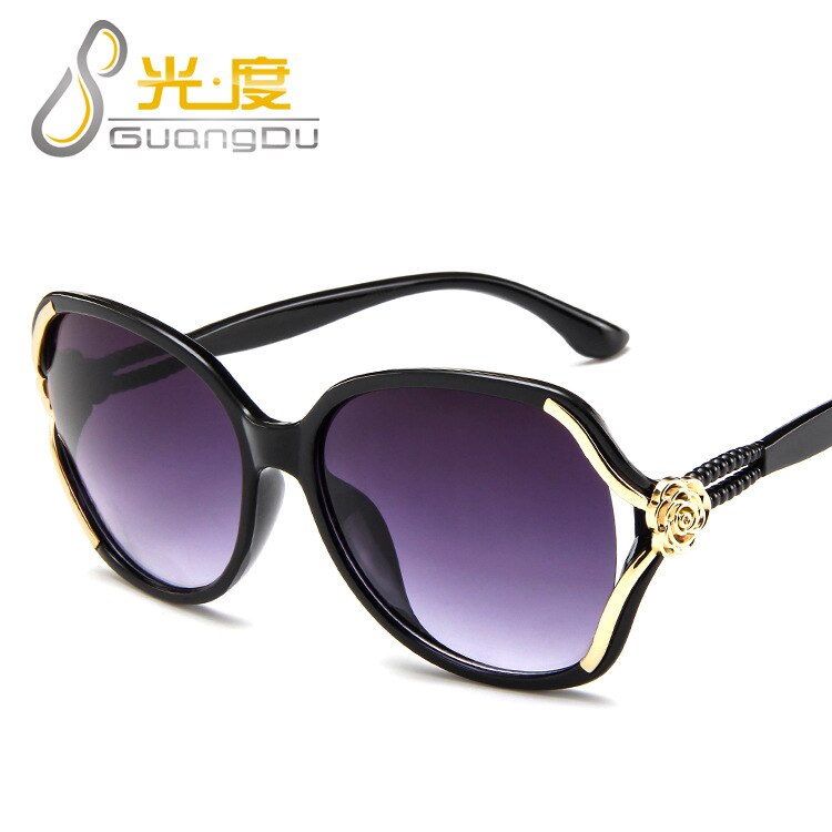 2018 New Style Women's Sun Glasses Europe And America Flower Sunglasses Large Frame Aviator Sunglasses Fashion And Personality S