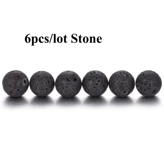 New Lava Stone Jewelry Aromatherapy Necklace Cage Locket Pendant Essential Oil Diffuser Volcanic Stone Aroma Diffuser Necklace