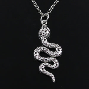 new fashion snake cobra Pendants round cross chain short long Mens Womens silver  necklace Jewelry Gift