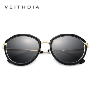 VEITHDIA Acetate Frame Women's Sun glasses Polarized Mirror Lens Luxury Ladies Designer Sunglasses Eyewear For Women oculos 3050