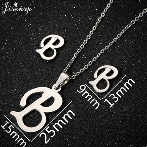 Jisensp Personalized A-Z Letter Alphabet Pendant Necklace Gold Chain Initial Necklaces Charms for Women Jewelry Dropshipping