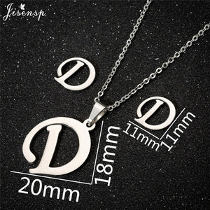 Jisensp Personalized A-Z Letter Alphabet Pendant Necklace Gold Chain Initial Necklaces Charms for Women Jewelry Dropshipping