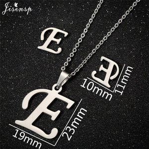 Jisensp Personalized A-Z Letter Alphabet Pendant Necklace Gold Chain Initial Necklaces Charms for Women Jewelry Dropshipping