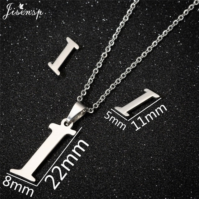 Jisensp Personalized A-Z Letter Alphabet Pendant Necklace Gold Chain Initial Necklaces Charms for Women Jewelry Dropshipping