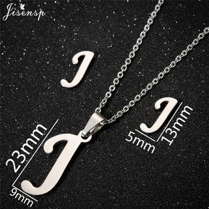 Jisensp Personalized A-Z Letter Alphabet Pendant Necklace Gold Chain Initial Necklaces Charms for Women Jewelry Dropshipping