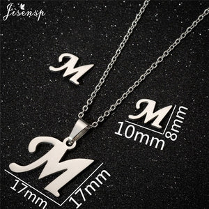 Jisensp Personalized A-Z Letter Alphabet Pendant Necklace Gold Chain Initial Necklaces Charms for Women Jewelry Dropshipping