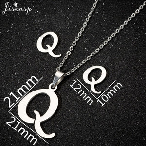 Jisensp Personalized A-Z Letter Alphabet Pendant Necklace Gold Chain Initial Necklaces Charms for Women Jewelry Dropshipping