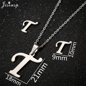 Jisensp Personalized A-Z Letter Alphabet Pendant Necklace Gold Chain Initial Necklaces Charms for Women Jewelry Dropshipping