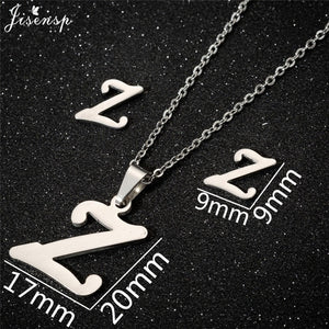 Jisensp Personalized A-Z Letter Alphabet Pendant Necklace Gold Chain Initial Necklaces Charms for Women Jewelry Dropshipping